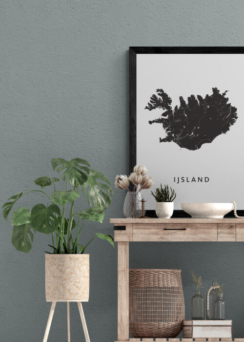Kunst in Kaart poster ingelijst