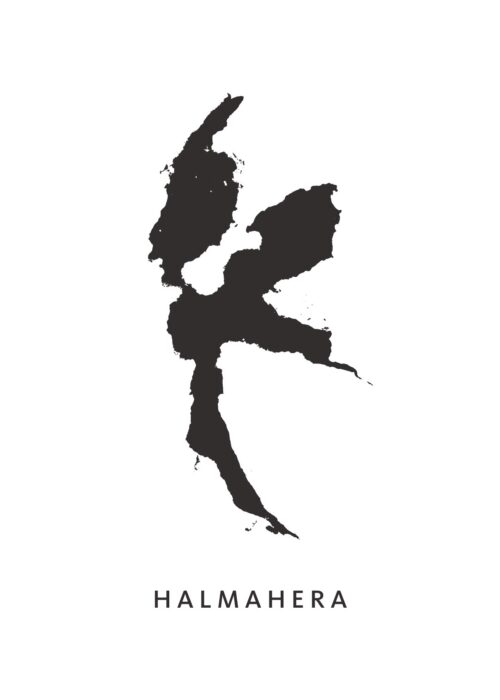 Halmahera Eilandkaart Poster