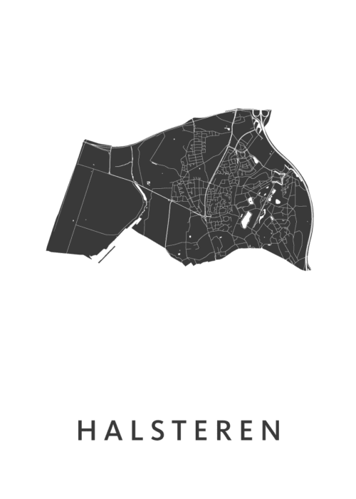 Halsteren Stadskaart Poster Kopen