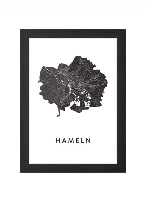 Hameln Ingelijst in Zwart lijst Kopen | Kunst in Kaart