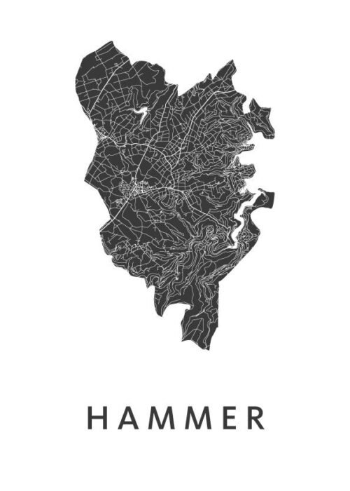 Hammer Stadskaart Poster Kopen