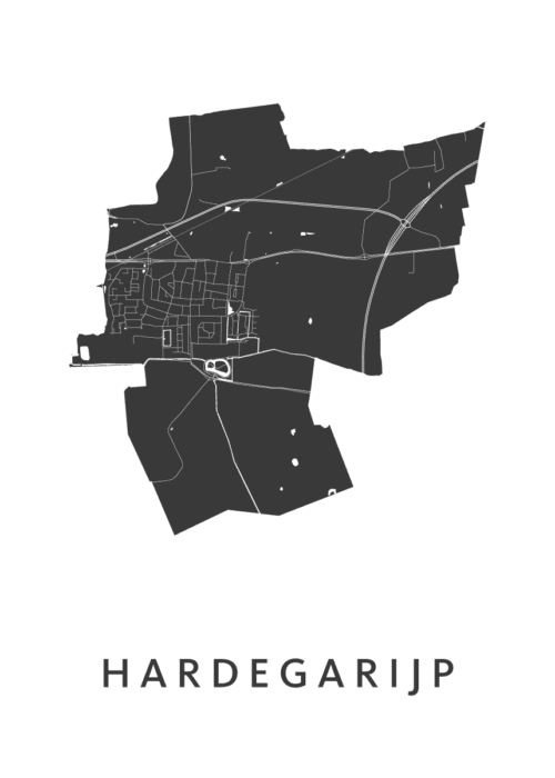 Hardegarijp Stadskaart Poster Kopen