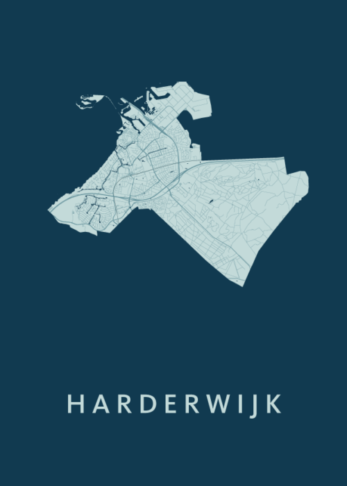 Harderwijk Stadskaart poster Feldgrau