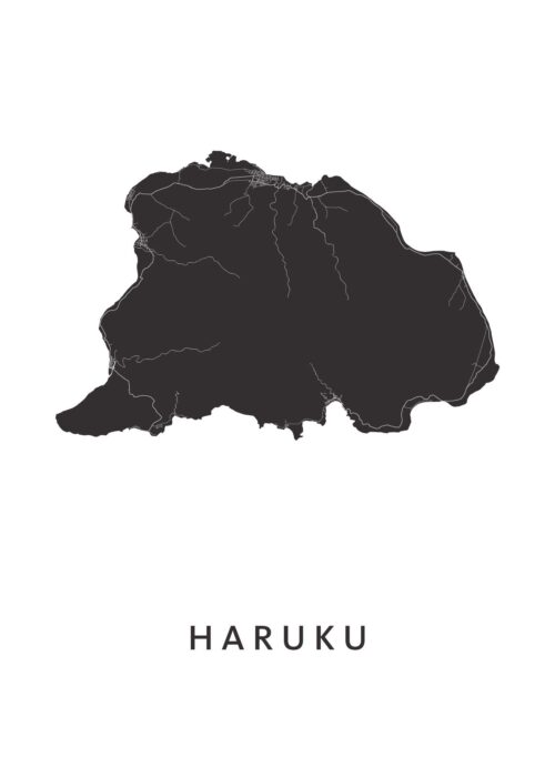 Haruku Eilandkaart Poster