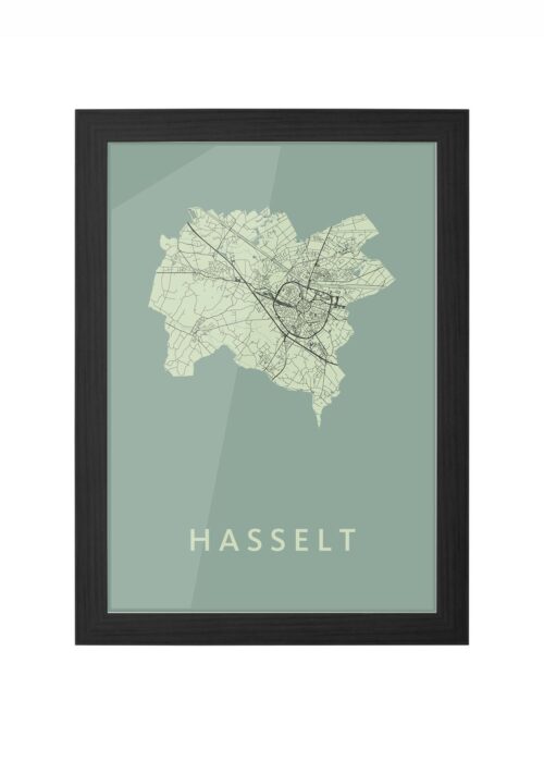 Hasselt (B) Olive Ingelijst in Zwart lijst Kopen | Kunst in Kaart