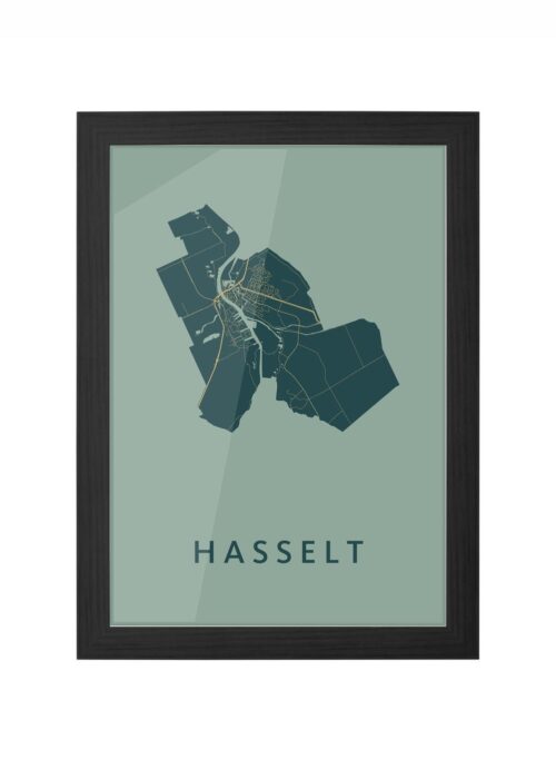 Hasselt Amazon Ingelijst in Zwart lijst Kopen | Kunst in Kaart