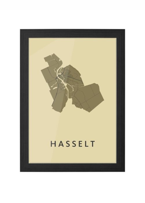 Hasselt GoldenRod Ingelijst in Zwart lijst Kopen | Kunst in Kaart