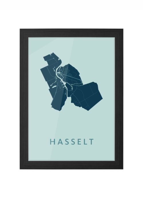 Hasselt Mint Ingelijst in Zwart lijst Kopen | Kunst in Kaart