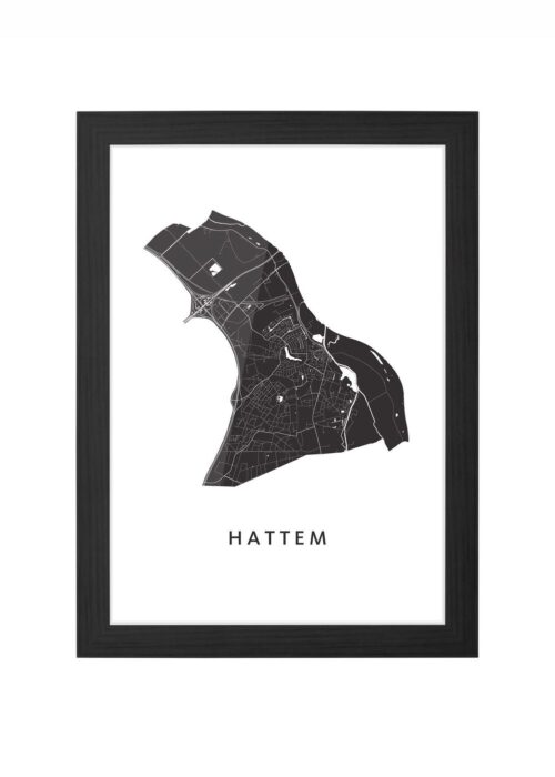 Hattem Ingelijst in Zwart lijst Kopen | Kunst in Kaart
