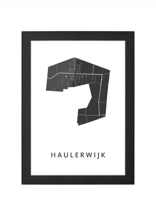 Haulerwijk Ingelijst in Zwart lijst Kopen | Kunst in Kaart