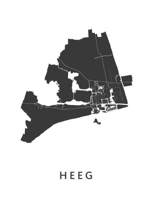 Heeg Stadskaart Poster Kopen