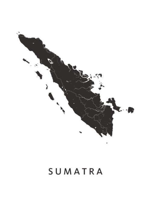 Sumatra Regiokaart Poster