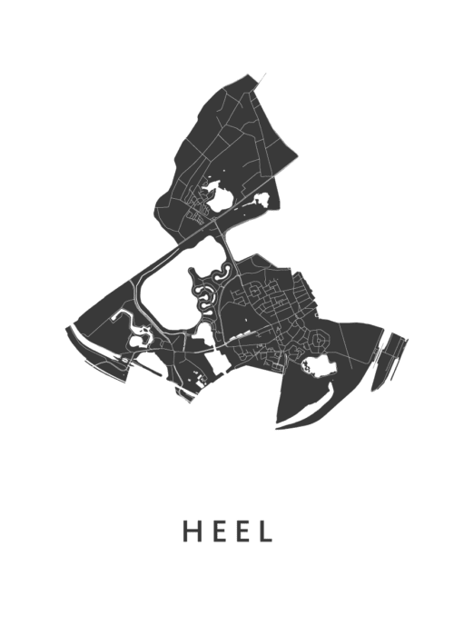 Heel Stadskaart - White