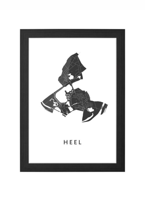 Heel White Ingelijst in Zwart lijst Kopen | Kunst in Kaart
