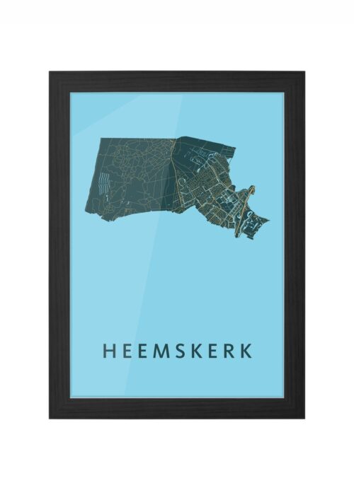 Heemskerk Azure Ingelijst in Zwart lijst Kopen | Kunst in Kaart