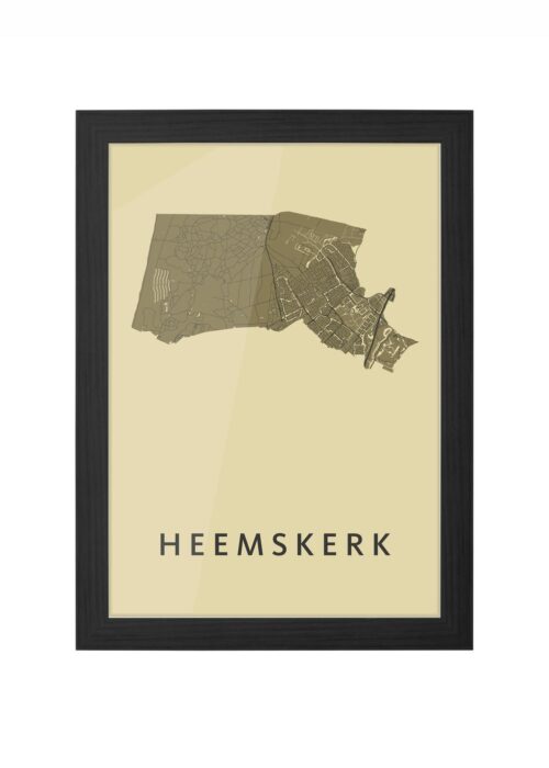 Heemskerk GoldenRod Ingelijst in Zwart lijst Kopen | Kunst in Kaart