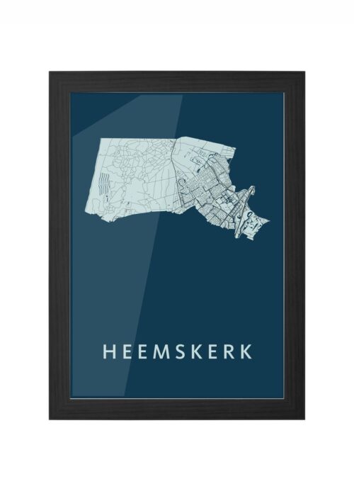 Heemskerk Navy Ingelijst in Zwart lijst Kopen | Kunst in Kaart