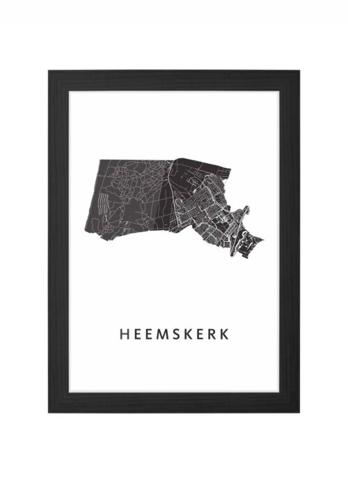 Heemskerk White Ingelijst in Zwart lijst Kopen | Kunst in Kaart