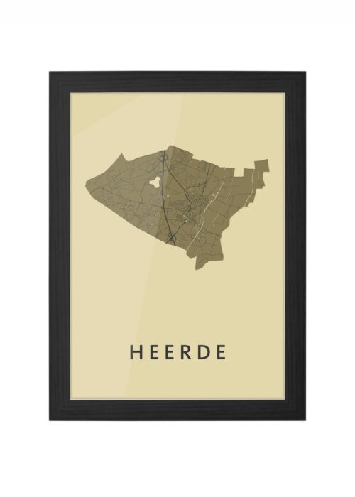 Heerde GoldenRod Ingelijst in Zwart lijst Kopen | Kunst in Kaart