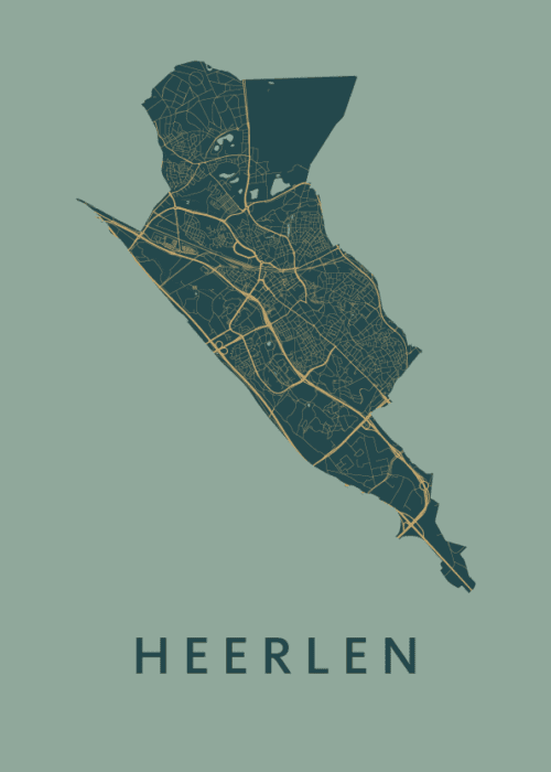 Heerlen Amazon Stadskaart Poster Kopen