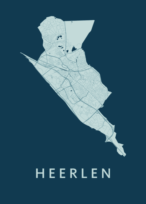 Heerlen Feldgrau Stadskaart Poster Kopen
