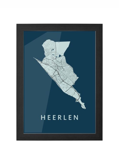 Heerlen Navy Ingelijst in Zwart lijst Kopen | Kunst in Kaart