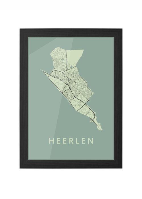 Heerlen Olive Ingelijst in Zwart lijst Kopen | Kunst in Kaart