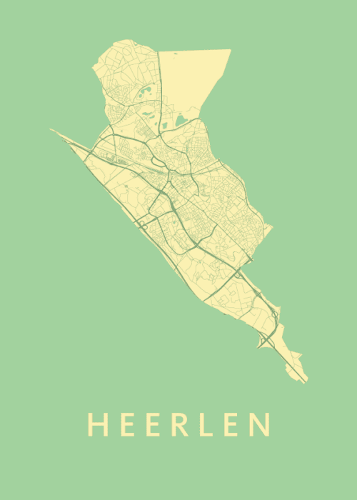 Heerlen Spring Stadskaart Poster Kopen