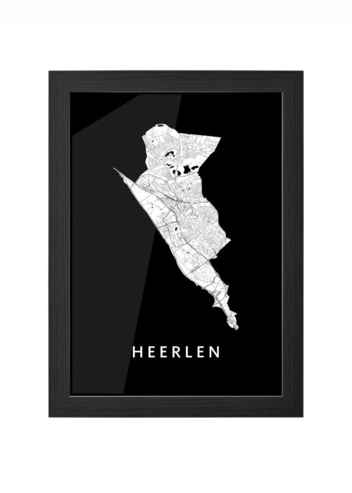 Heerlen Black Ingelijst in Zwart lijst Kopen | Kunst in Kaart