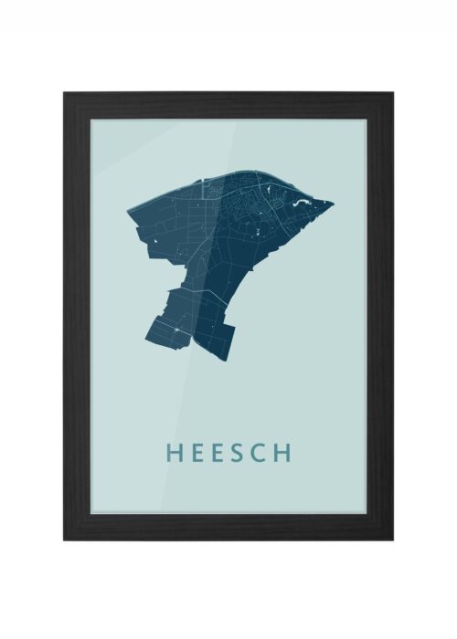 Heesch Mint Ingelijst in Zwart lijst Kopen | Kunst in Kaart