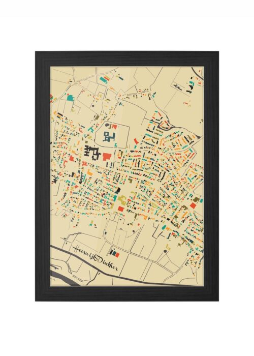Heeswijk-Dinther Ingelijst in Zwart lijst Kopen | Kunst in Kaart