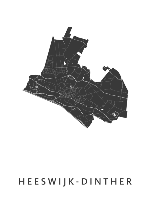 Heeswijk-Dinther Stadskaart Poster Kopen