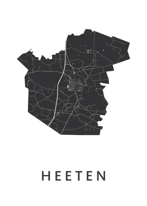 Heeten Stadskaart Poster Kopen