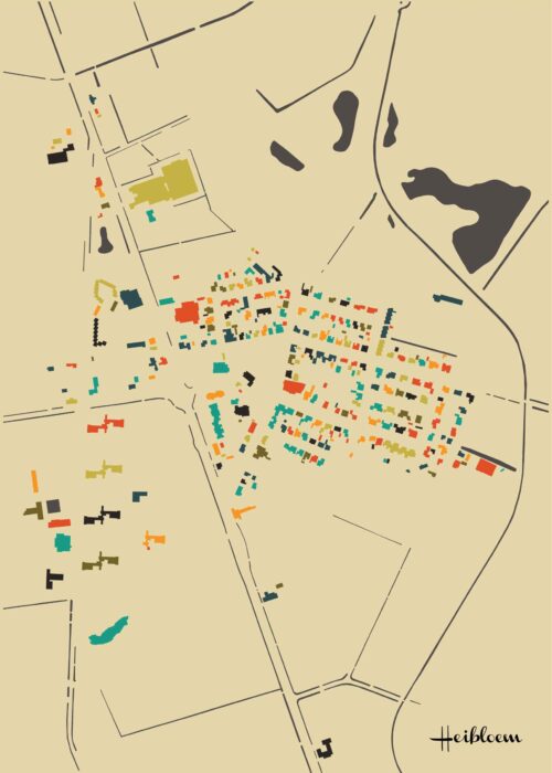 Heibloem Mozaïek Stadskaart