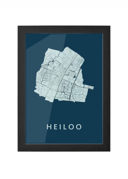 Heiloo Navy Ingelijst in Zwart lijst Kopen | Kunst in Kaart