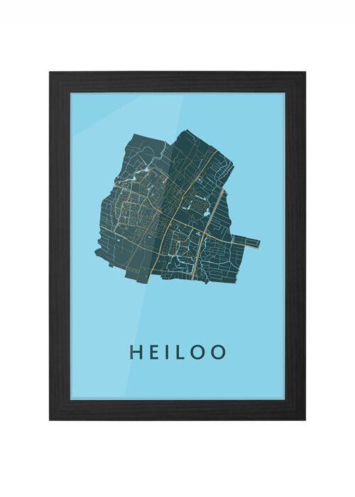 Heiloo Azure Ingelijst in Zwart lijst Kopen | Kunst in Kaart