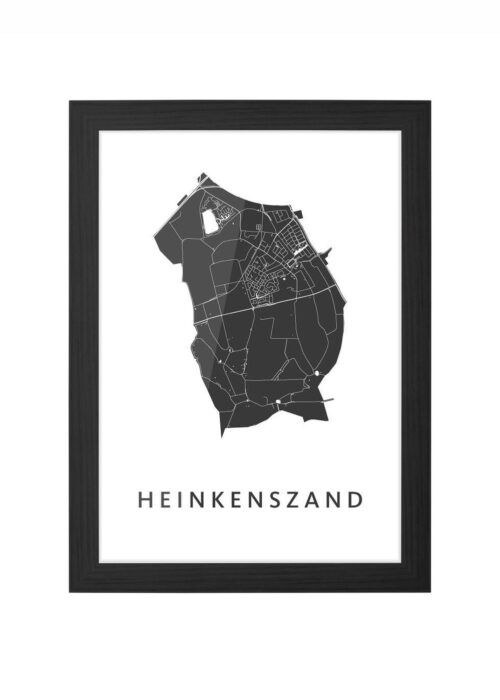 Heinkenszand Ingelijst in Zwart lijst Kopen | Kunst in Kaart