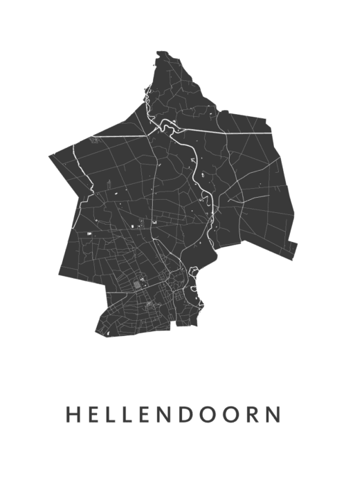 Hellendoorn Stadskaart Poster Kopen