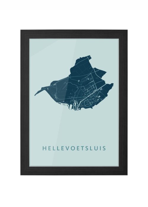 Hellevoetsluis Mint Ingelijst in Zwart lijst Kopen | Kunst in Kaart