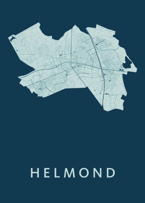 Helmond Feldgrau Stadskaart Poster Kopen