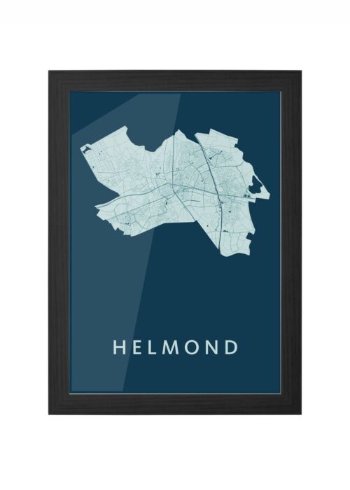 Helmond Feldgrau Ingelijst in Zwart lijst Kopen | Kunst in Kaart