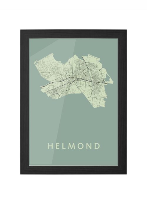 Helmond Olive Ingelijst in Zwart lijst Kopen | Kunst in Kaart