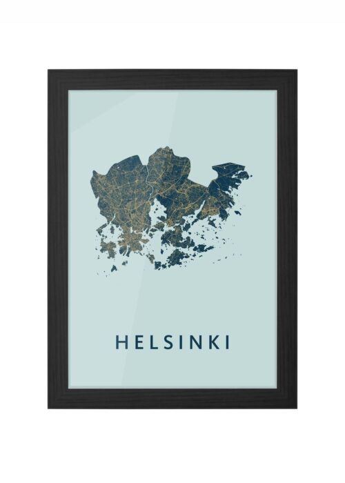 Helsinki Prussian Ingelijst in Zwart lijst Kopen | Kunst in Kaart