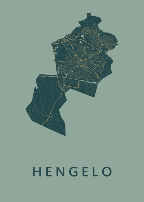 Hengelo Amazon Stadskaart Poster Kopen