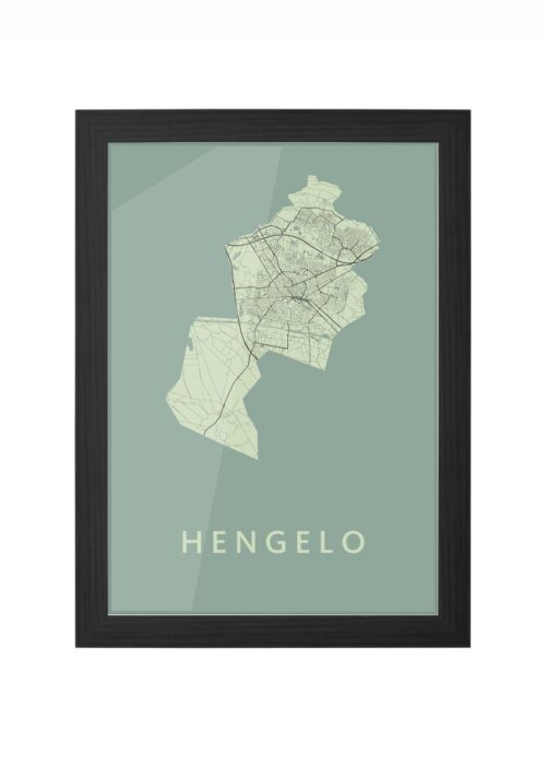Hengelo Olive Ingelijst in Zwart lijst Kopen | Kunst in Kaart