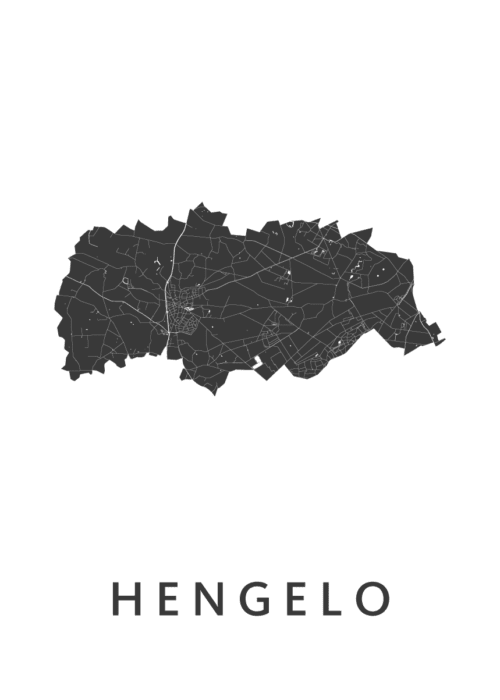 Hengelo (Gelderland) Stadskaart Poster Kopen