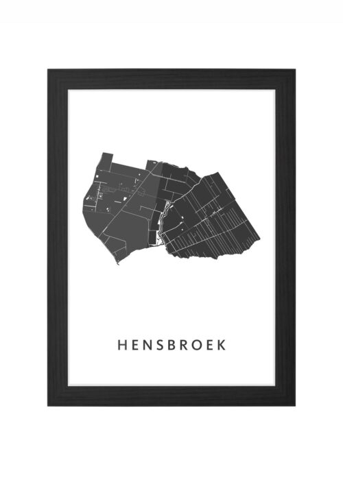 Hensbroek Ingelijst in Zwart lijst Kopen | Kunst in Kaart