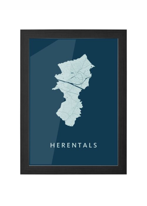Herentals Feldgrau Ingelijst in Zwart lijst Kopen | Kunst in Kaart