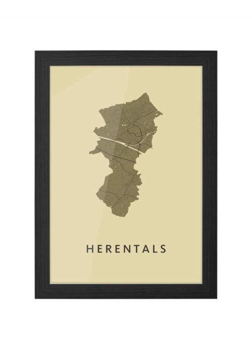 Herentals GoldenRod Ingelijst in Zwart lijst Kopen | Kunst in Kaart