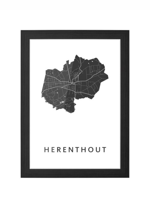 Herenthout Ingelijst in Zwart lijst Kopen | Kunst in Kaart